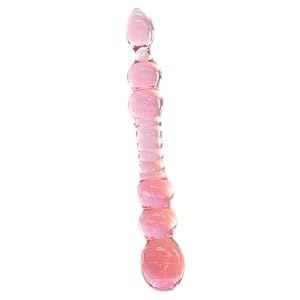 Clear Graduate Glass Dildo Pleasure Wand (colors may vary)