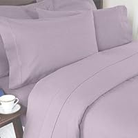 Solid Lilac 550 Thread Count Full/Queen Size Duvet Cover Set 100 % Egyptian Cotton with matching pillow shams By sheetsnthings