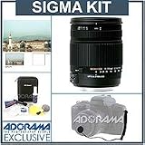 Sigma 18mm – 250mm f/3.5-6.3 DC OS  HSM AF Lens Kit, for Pentax Digital SLR Cameras with Tiffen 72mm UV Filter, Lens Cap Leash, Professional Lens Cleaning Kit
