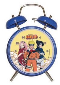 Naruto Team 7 Blue Twinbell Alarm Clock NRC09