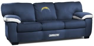 Home Team NFL San Diego Chargers Classic Sofa