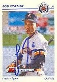 Lou Frazier, London Tigers - Tigers Affiliate, 1991 Line Drive Pre Rookie Autographed Card