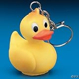 12 Rubber Duck Ducky Duckie Keychains Baby Shower Birthday Party Favors