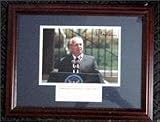 Mikhail Gorbachev autographed photo 8x10 framed and matted