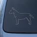 WHITE BULL TERRIER - Dog Vinyl Car Decal Sticker #1569 | Vinyl Color: Silver
