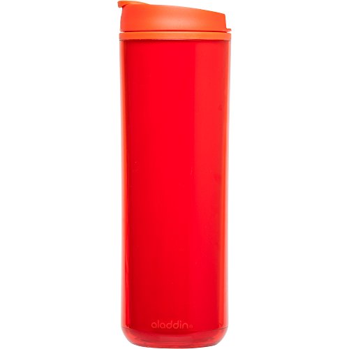 Aladdin Insulated Plastic Mug 16oz, Tomato