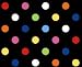 SheetWorld Fitted Pack N Play (Graco Square Playard) Sheet - Primary Colorful Dots Black Woven - Made In USA