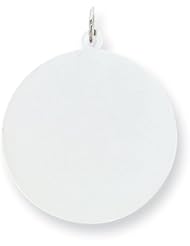 Sterling Silver Engraveable Round Disc Charm