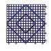 San Jamar VM5280 Versa-Mat Interlocking Bar Mat, 12" Length x 12" Width, Grape Purple