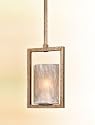 Koi Sliver Leaf With Gold Accents Ceiling Lamp