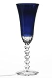 Mikasa Gemstone Flute 8 Oz Blue S/2