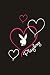 Playboy Fleecedecke SWEET HEART Schwarz