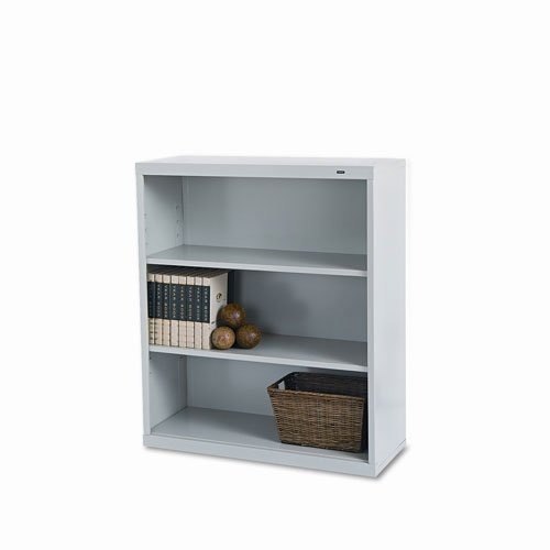 Tennsco B42PY 34-1/2 by 13-1/2 by 40-Inch Metal Bookcase with 3 Shelves, Putty