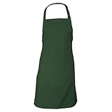 Chef Works F8 Butcher Apron, 34 inch Length by 24 inch Width, Hunter Green