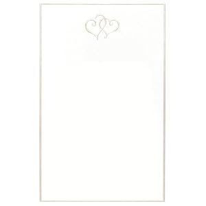 Gartner Studios Wedding Invitations + Cards, Platinum Hearts, 50-Count (61043)