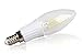 AMLEDTEK A-BF200-6 LED Filament Candle Light 2W to Replace 25W Incandescent Bulb Soft White (2700K) 6 Pack