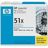 HP Laserjet 51X Black Dual Pack (51X) Cartridge in Retail Packaging (Q7551XD)