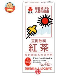 紀文 豆乳飲料 紅茶1000ml紙パック×12(6×2)本入