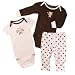 Carter's Baby Girl 3-piece Bodysuit Essentials Set Light Pink Bear 6 months