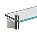 Gatco 4736 Bleu Glass Shelf, Satin Nickel