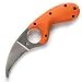 Bear Claw ER Knife, Orange Zytel Handle, Serr., Sheath
