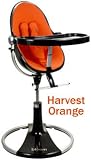 bloom fresco loft High Chair - Black Base - Harvest Orange