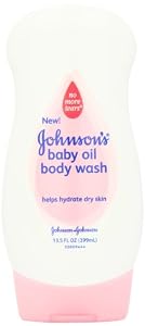 Johnson's Baby Oil Wash, Pink, 13.5-Ounce (Pack of 6)