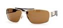 GUCCI 1856S GG 1856/S RERQQ GOLD METAL BROWN POLARIZED LENS SUNGLASSES SHADES