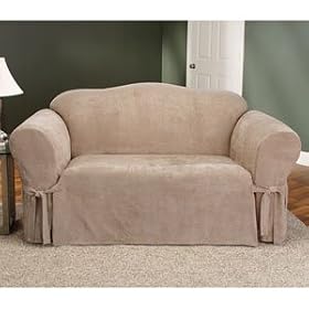 Soft Suede Slipcover by Sure Fit