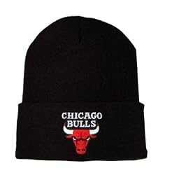NBA Retro Vintage Chicago Bulls Cuff Beanie - Black