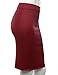 J.TOMSON Women's Stretchy Slim Fit Midi Pencil Skirt