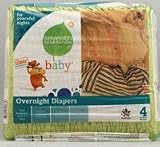 Seventh Generation Baby Overnight Diapers Stage 4 -- 24 Diapers