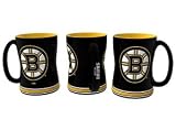 NHL Boston Bruins Black 15oz. Ceramic Relief Mug