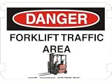 10 x 14 Photo Realistic Danger Signs- Fork Lift Area