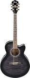 Ibanez Transparent Black Sunburst Acoustic-Electric Guitar, AEL20ETK