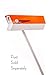 modbox USA Mid-Century Modern Curbside Mailbox | Two Tone (Orange/White)