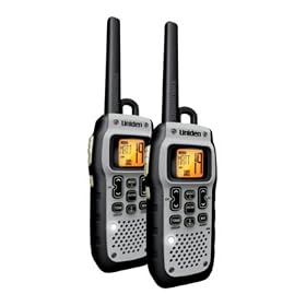 Uniden GMR 5089-2CKHS Submersible GMR FRS Two-Way Radio with Charging Kit, 2 VOX Headsets and 2 Carabiners by