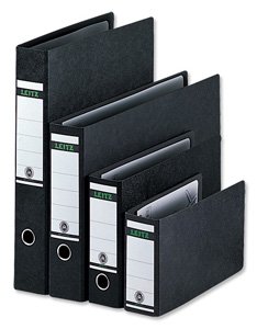Childrens Toyshop  Electronics : Leitz Board Lever Arch File Upright 77mm Spine A3 Black Ref 1072-00-95 [Pack 2]