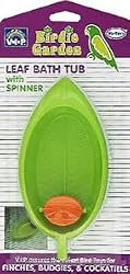 Vo-Toys Leaf Shaped Bath Tub with Spinner Bird Toy