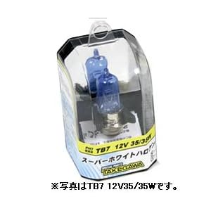 【クリックで詳細表示】タケガワ：スーパーホワイトハロゲンバルブ / H6M(PH7)12V 35/35