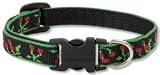 Black Cherry - Lupine Adjustable Collars Small 1/2 in. x 8 in. - 12 in.