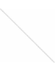 Genuine .925 Sterling Silver 2mm Long Link Rolo Chain 18 Inch Length 3.4 Grams. 100% Satisfaction Guaranteed.