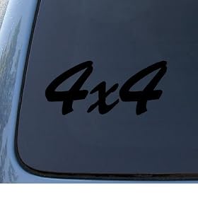 4 X 4 - Car, Truck, Notebook, Vinyl Decal Sticker #1000 | Vinyl Color: Black