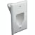 Datacomm Electronics 45-0001-WH Gang Recessed Cable Plate (White)