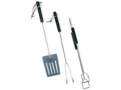WDK Partner 19800052 Set Service 3 Pièces de Barbecue 38 cm