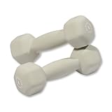 Pair of 4lb. Neoprene Dumbbells - Light Grey