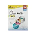 Memorex CD and DVD Labels (50pk, White Matte)