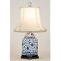 Classic Traditional Formal Quality Lighting - 23" Blue & White Jar Oriental Style Fine Table Lamp
