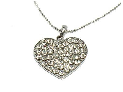 Click here to buy Crystal Heart Pendant Necklace.
