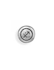 MMA Silver - Oxidized Sagittarius Zodiac Bead